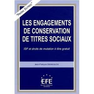  Les engagements de conservation des titrs sociaux (French 