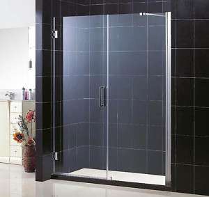 UNIDOOR Frameless 39 40 inch Adjustable Shower Door  