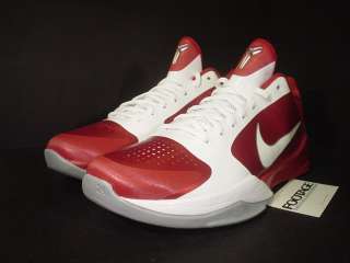 Nike Zoom Kobe V 5 TB RED WHITE METALLIC SILVER DS 10  