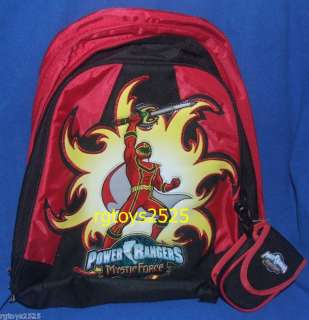 Power Rangers Mystic Force Backpack New Red Ranger  