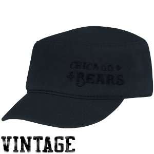   Bears Ladies Navy Blue Tonal Vintage Military Hat