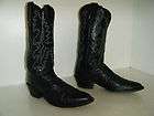 PANHANDLE SLIM Ostrich Skin Patch Cowboy boots size 10 D Men Used 