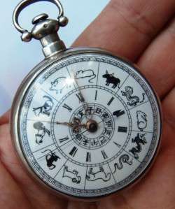 Duplex Centre seconds watch,Zodiac dial for Chinese Court of Qing 