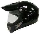 gloss black motocross motorcycle utv dual sport hybrid helmet shield