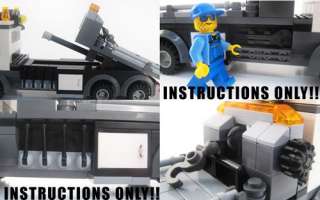 Lego Custom City   4 Work Trucks   INSTRUCTIONS ONLY!  