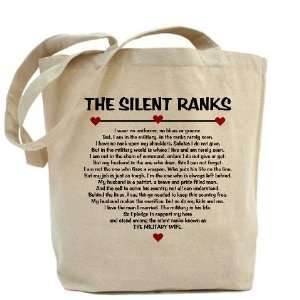  The Silent Ranks Poem Military Tote Bag by  