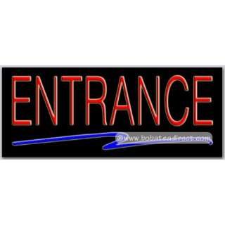 Entrance Neon Sign (13H x 32L x 3D) Grocery & Gourmet Food