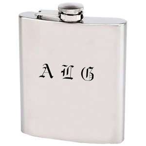 ENGRAVED STAINLESS STEEL 18 OZ FLASK personalized  
