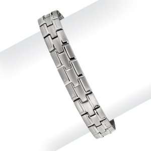  Chisel Titanium Polished and Brushed 8.25 Inch Bracelet 