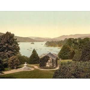  Poster   Windermere from Belsfield Hotel Lake District England 24 X 18