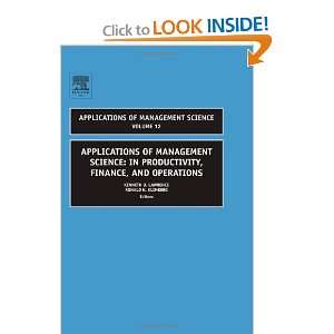  Applications of Management Science (9780762312214) Ronald 