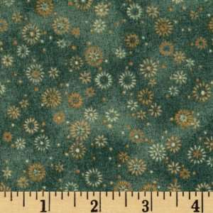  44 Wide Star Of Wonder Fire Fly Teal Fabric By The Yard 
