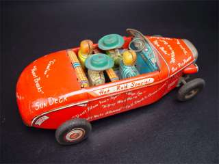 Vintage Marx Linemar Hot Rod Special Battery Tin Toy  