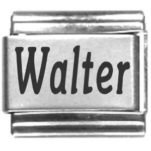  Walter Laser Name Italian Charm Link Jewelry