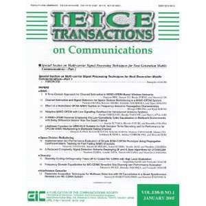 Ieice Transactions on Communications   Part B  Magazines