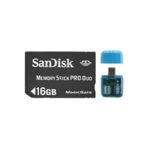   Memory Stick PRO Duo Flash Memory Card with Memory Card Reader