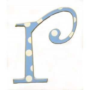   Newarrivals WPDR 051 5 in. Polka Dot Letters R in Blue: Home & Kitchen