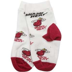  NBA Miami Heat Infant White Allover Crew Socks