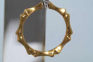   .13CT DIAMOND CIRCULAR DESIGN DANGLE EARRINGS 2 TONE GOLD VS  