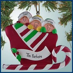  Personalized Christmas Ornaments   Happy Sleigh Riders 