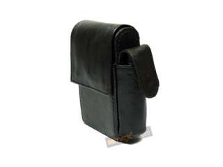 Black Leather Cigarette Case purse & Lighter pouch NEW  