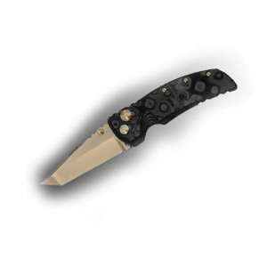    Black G 10 Handle 3.50 in. Tanto Blade Plain: Sports & Outdoors