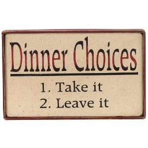 Dinner Menu   Dinner Choices 