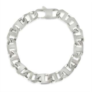 Mens Stainless Steel Marine Link Bracelet 8.75 inch  