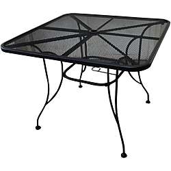 Wicker Lane 36 inch Square Wrought Iron Dining Table  