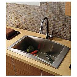 Vigo Top mount Stainless Steel Kitchen Sink  Overstock