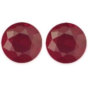  1.97 Carat Loose Rubies Round Cut Pair Jewelry