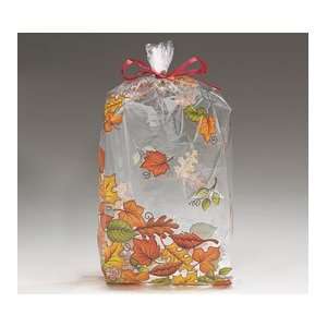  (100) Fall Leaves Cellophane Bags