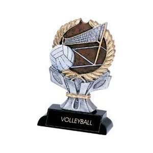  Volleyball Trophies   Colored Sports Resin VOLLEYBALL 