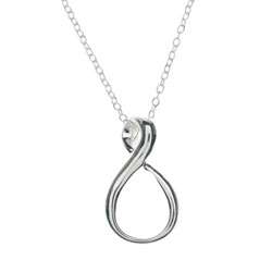 Sterling Silver Loop Fashion Pendant  Overstock