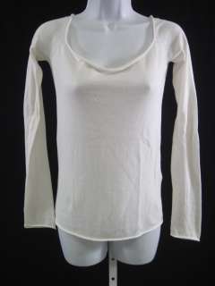 RALPH LAUREN Ivory Knit Boat Neck Sweater Top Size Med  