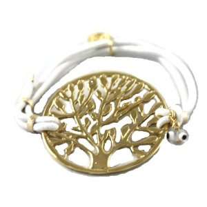 Beautiful Blee Inara 18k Gold Plated Large Tree of Life Charm Bracelet 