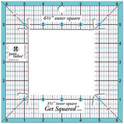 Get Squared 6.5 inch Outer, 3.5 inch Inner Ruler  