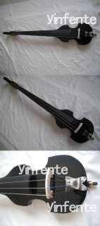 Electric Parted Upright Double Bass Finish silent Solid wood #4 