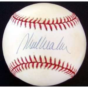  MARK WOHLERS Autographed 1995 World Series Baseball w/COA 