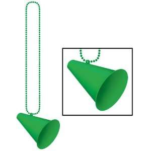  Beads w/Megaphone Medallion   Green Case Pack 96   777170 
