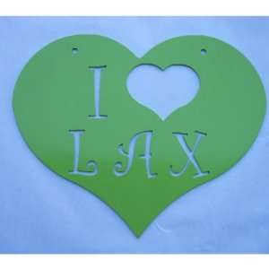  I Love Lax Metal Sign 