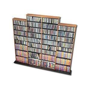   Quad Width Wall Storage for Multimedia (Dvd,Cd,Games)