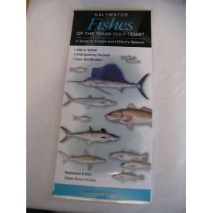 GUIDE for SALTWATER FISHES OF THE TEXAS GULF COAST WATERPROOF FOLD OUT 