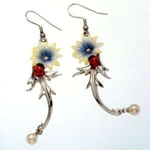 Franz Porcelain Jewelry Collection Earring, Enchanting 
