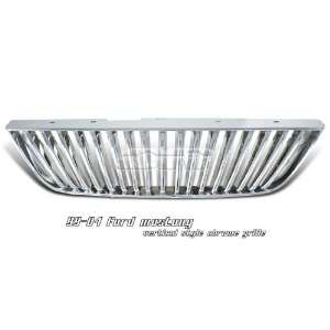   01 02 03 04 FORD MUSTANG CHROME VERTICAL GRILL GRILLE GT Automotive