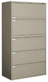 Global 9300 series 5 Drawer Lateral File Cabinet 9336P 5F1H   Desert 