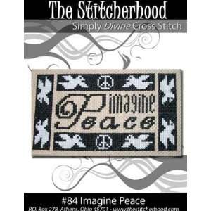  Imagine Peace   Cross Stitch Pattern Arts, Crafts 