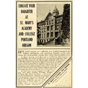   Academy & College Portland Oregon   Original Print Ad