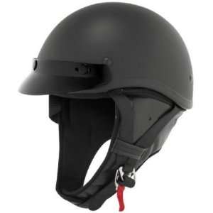 Skid Lid Classic Touring Solid Low Profile Motorcycle Half Helmet with 