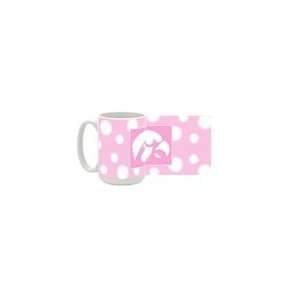  Iowa Hawkeyes (Pink Polka Dot) 15oz Ceramic Mug Sports 